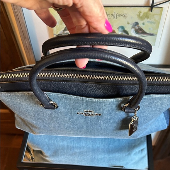 Coach Denim Blue Tote Bag - Picture 4 of 16